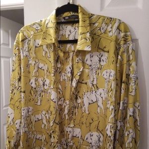 Zara elephant print top